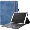 Hoozee Custodia per tablet Tabwee W90 / DOOGEE U11-V da 11 pollici con tastiera, custodia universale 2 in 1 per tablet da 9 ~ 11 pollici (blu navy, TABWEE W90 / DOOGEE U11-V)