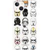 LA CASA DE LAS CARCASAS Star Wars, custodia ufficiale per iPhone 14, motivo: caschi per proteggere il tuo cellulare in morbido silicone con licenza ufficiale Star Wars