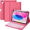 Generic Custodia con tastiera per iPad Pro 9,7 2016 (A1673/A1674/A1675), Air 2 2014 (A1566/A1567) Custodia con supporto e porta matite superiore/tastiera magnetica rimovibile