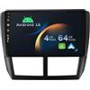 YUNTX [2+64G] Android 16 2 Din Radio con navigazione per Subaru Forester/Impreza 2007-2012: [Integrato CarPlay/Android Auto/DSP/GPS]-IPS 2.5D 9"Touch screen-DAB/Bluetooth 5.0/Controllo del volante/USB