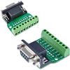Oiyagai 2Pz Connettore Adattatore Piastra DB9 M1 Femmina con Dado a Scheda di Terminale