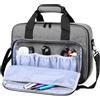 Generisch Borsa per proiettore, 36 x 10 x 28 cm, telaio rigido, impermeabile e lavabile, 100% poliestere, grigio