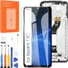 Arbilato Schermo LCD per Xiaomi Redmi 13C,Nero con Cornice | 23100RN82L, Display Digitalizzatore Touch Pannello Assemblea, con strumenti di riparazione
