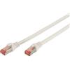 Digitus DK16440025WH Cavo Rete S-Ftp Cat.6 Doppia Schermatura Ls0H 0,25 mt, Bianco, Cat-6 - 0,25 m, Cavo patch - S-FTP - LSZH