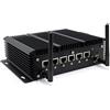 WEIDIAN Firewall PC Micro Appliance 2.5G, Fanless Computer 6 x 2.5GbE I225-V Port, Industrial PC Core i5-8260U, HD, USB3.0, WiFi, SIM Slot, RS232 COM, RJ45 COM, OPNsense (8GB RAM 128GB SSD)
