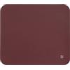 DUDU Tappetino per Mouse Morbido in Pelle, Sottile, di Design, 25x22 cm, Antiscivolo, Mouse Pad da Scrivania, Colorato Burgundy