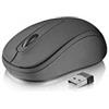 BSD Trust Ziva - wireless Optical Mouse 1000 dpi 3 pulsanti Dimensioni compatte Nano ricevitore Bluetooth 2.4 GHz - nero