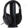 Aglow.it Cuffie wireless 5 in 1 MH2001 con IR, Wireless base Trasmettitore con RADIO FM, Monitoring Bimbi Senza Fili per Computer, per HI-FI, TV, PC, DVD, CD