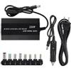 MF artSHOP Alimentatore Universale per Laptop, 120W, Adattatore AC/DC 110-240V e 12V Auto, Kit 8 Connettori, Caricatore Portatile con Uscita Regolabile 12-24V, Dimensioni 11,5x6,5x2 cm