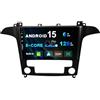 SXAUTO [6GB+128GB] Android 14 IPS Autoradio Per Ford S-Max (2007-2008) - Senza fili Carplay & Android Auto - LED Telecamera + MIC - DSP DAB Fast-boot BT 4G Volante WiFi 360-Camera AHD -2 Din 9 Pollici