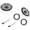 Superauto hi-fi Kit 2 Casse Compatibile con Fiat Panda dal 2003 al 2012 169 seconda serie Con Adattatori E Supporti Altoparlanti Hertz UNO ANTERIORE X170