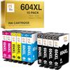 AKITAInk - 604XL Cartucce di Inchiostro Compatibili per Epson 604 XL per cartucce Epson XP 2200 WF 2930 per Expression Home XP-4200 XP-3200 XP-2205 Workforce WF-2910 WF-2930 WF-2930DWF WF-2950