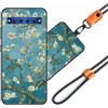 JEZSTHAI Cover Compatibile con TCL 10 Plus Custodia in Silicone TPU Morbido con Cordino/Laccio Tracolla Cellulare,Antiurto AntiGraffio Protettiva Bumper Case con Disegno Motivi,Cover*A10