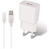 Lifemax MaxLife - Caricabatterie USB 1A e cavo per Samsung Galaxy J4+ J6+ J6 J7 2017 J3 2017 J5 2017 J3 2016 J1 2016