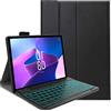 FKQLH Cover Tastiera per Lenovo Idea Tab Pro 12,7'', QWERTY Layout 7 Colori Retroilluminata Tastiera Bluetooth Rimovibile per Lenovo Idea Tab Pro Tablet 12,7 Pollici, Nero