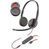 V-MOTA Cuscinetti auricolari compatibili con Plantronics Blackwire 3215,3225 USB 209747-101 Headse, BW3215 BW3225, cuscini di ricambio sostituiti (1 paio) (marrone in pelle)