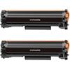 CVT CompraVentaToner HP CF244a Nero Confezione da 2 Cartucce Toner Generico - Sostituisce 44a
