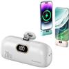 Bpoeee 10000mAh Mini Portable Charger Power Bank for Phone, Portable Charger Power Bank for iphone (White,for Lightning)