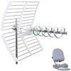 FRACARRO KIT ANTENNA TNT CON PUNTATURA A LED FRACARRO ELIKA Pro 700 K CON ALIMENTAZIONE ORIGINALE