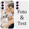 Yoedge Cover Personalizzata Custodia per Samsung Galaxy A55 5G 6,5 Personalizzato con Foto Testi Disegni Personalizza Custodia Immagine, Antiurto Bianco Personalizzabili Case per Samsung A55 5G