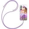 HBRYXJ Cover Personalizzata con Cordino per Samsung Galaxy A16 4G/5G, Personalizzate Custom Case con Foto e Test, Custodia con Laccio Tracolla Cellulare Regolabile e Rimovibile Cordino (Multicolore)