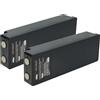vhbw 2x batteria compatibile con Scanreco Mini, Maxi, Marrel 500, HMF, Palfinger Radiocomando Industriale, Telecomando (2000mAh, 7,2V, NiMH) - Nero