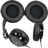 V-MOTA Cuscinetti auricolari compatibili con cuffie Panasonic RPDJS400K, RP-DJS400, RP-DJ300E-S, RPDJ300, RP-DJ300, parti di riparazione (nero)