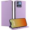 MOJIA Cover per Motorola Edge 50 Neo, [Forte Chiusura Magnetica] Case Portafoglio in Pelle PU Premium, Custodia a Libro per Telefono con Porta Carte. Viola