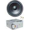 GK SOUND KIT SET PER CIARE HW162 woofer da 17 cm 170 mm 6,5 di diametro, da 80 watt rms e 180 watt max, impedenza 8 ohm, 90 db, sospensione in gomma, per casa, 1 pezzo + faston di montaggio