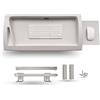 INDAUX Supporto Porta Tastiera Estraibile con Ripiano Ausiliare per Il Mouse. Guide in Acciaio (con PortaMouse)