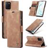 WenBaby CaseMe Cover per Samsung Galaxy M60S/Note 10 lite/A81, Magnetica Cover a Libro con Slot per Schede, Custodia in PU Pelle Portafoglio per Samsung Galaxy M60S/Note 10 lite/A81, Marrone