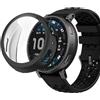Blueshaweu Custodia compatibile per smartwatch Amazfit Active Max 1,5, flessibile TPU protezione completa con pellicola protettiva antigraffio Custodia per Active Max 1,5 (Nero)