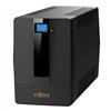 nJoy Horus Plus 1500VA Gruppo di Continuità 900 Watt, Line Interactive, Onda Sinusoidale Simulata, Display LCD, Touch Screen, AVR, USB, 4 Uscite Shuko, Rj11 RJ45 In/Out, 2 Batterie - Garanzia 3 Anni