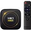 X88 Android 12.0 TV Box, HK1 RBOX 4 GB RAM 64 GB ROM H618 Quad-Core 64 bit CPU Supporto WiFi6 Dual 2.4G/5.8 GHz Ethernet BT4.2 4K 6K HDR10+ Ultra HD Smart Home Player