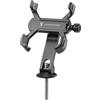 Generic Supporto per telefono per moto, 4 artigli, morsetto per telefono cellulare, girevole a 360 gradi, regolabile, supporto per manubrio per smartphone da 5,8 a 9,4 cm di larghezza, clip per scooter