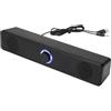 Generic Altoparlanti per PC Bluetooth 5.0 Sundbar, cablato 3D Surround Sundbar USB Piccoli altoparlanti doppi 2 modalità Subwoofer lungo ad alto volume per uso domestico e ufficio