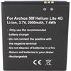 AccuCell - Batteria per Archos AC50FHE AC50FHELI Archos 50f Helium Lite 4G, GX395872