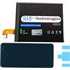 GLK-Technologies Batteria di ricambio ad alta potenza, compatibile con HTC U11 Plus, GLK Technologies Battery, batteria da 3930 mAh, con 2 set di nastri adesivi