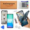 AmComponent - display di ricambio per XIAOMI REDMI 13 4G / 5G 24040RN64Y schermo + frame LCD vetro touch screen | Componente di ricambio con luminosità intensa e risposta al tocco reattiva
