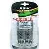 r2digital - CARICABATTERIE DA RETE CASA A-636 230V UNIVERSALE NIMH AA 9 VOLT AAA STILO MINI STILO RICARICABILE