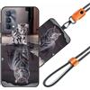 JEZSTHAI Cover Compatibile con Realme GT Master Custodia in Silicone TPU Morbido con Cordino/Laccio Tracolla Cellulare,Antiurto AntiGraffio Protettiva Bumper Case con Disegno Motivi,Cover*A05