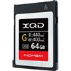 INDMEM 64 GB XQD Card 5 X Tough MLC XQD Flash Card High Speed G Series (lettura 440 MB/s e scrittura 400 MB/s)