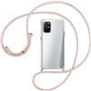 Majen Cover Collana per Cellulare Compatibile con OnePlus 8T Custodia Trasparente Silicone con Cordino Necklace Case Antiurto Protettivo Cover Custodia da Collo Custodia con Cordino, Rosa