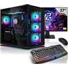 AURUMPC Aurum Completo PC Gaming Intel Core Ultra 7 265KF - 27" Schermo - GeForce RTX5070 12GB - 32GB DDR5 - 1TB M.2 SSD - Windows 11 - Tastiera/Mouse - pc da gaming