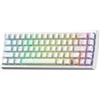 RXJMKCZ Compatibile con XVX M67 JadeStone 65% tastiera meccanica wireless, copritasti IMD-Tech, sostituibile a caldo, guarnizione, modalità tripla, RGB personalizzato(Wihte spider web)