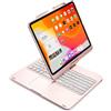 Generic Custodia con Tastiera per iPad PRO 12,9 Pollici 2022 (per 12,9 Pollici 6A/5A/4A/3A Generazione) Cover Ruotabile Wireless con Portapenne, Trackpad Multi-Touch, Retroilluminata,Rosa