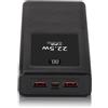Morain Kit di Custodie per PowerBank da 20000mAh con Ricarica Rapida PD 22.5W Porte USB C Display LED Guscio in Alluminio Portatile da Ricarica Rapida per Batteria di Stoccaggio