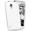 moex Cover in Silicone Compatibile con Samsung Galaxy S4 Mini | Effetto Alluminio Spazzolato, Bianco