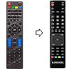 Remote Telecomando compatibile per Nordmende ND32N2400S, ND32N3100S