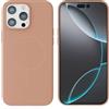 Mixroom - Custodia Cover Case per iPhone 13 PRO Max in Tpu silicone liquido morbido compatibile con MagSafe con cerchio magnetico integrato Sabbia C09